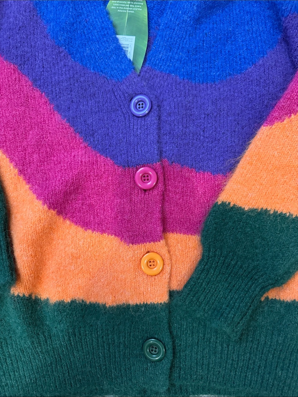 FARM Rio Multicolor Wave Knit Button Cardigan - Women - Picture 3 of 3